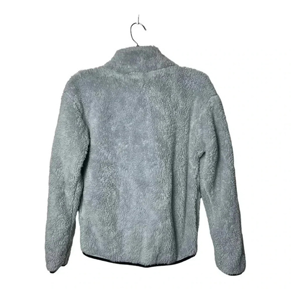 1614. PINK BY VICTORIA’S SECRET SHERPA FULL ZIP JACKET SIZE XSMALL GRAY IN COLOR - Picture 8 of 11